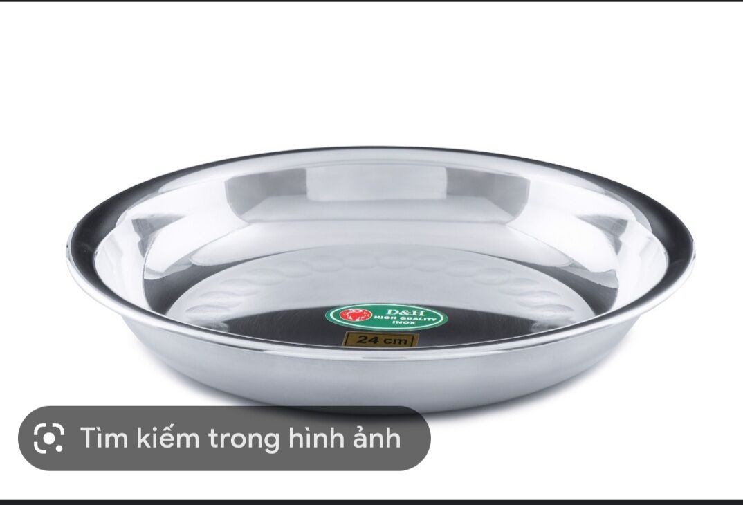 combo 5 đĩa ảo sâu inox 20cm inox 430