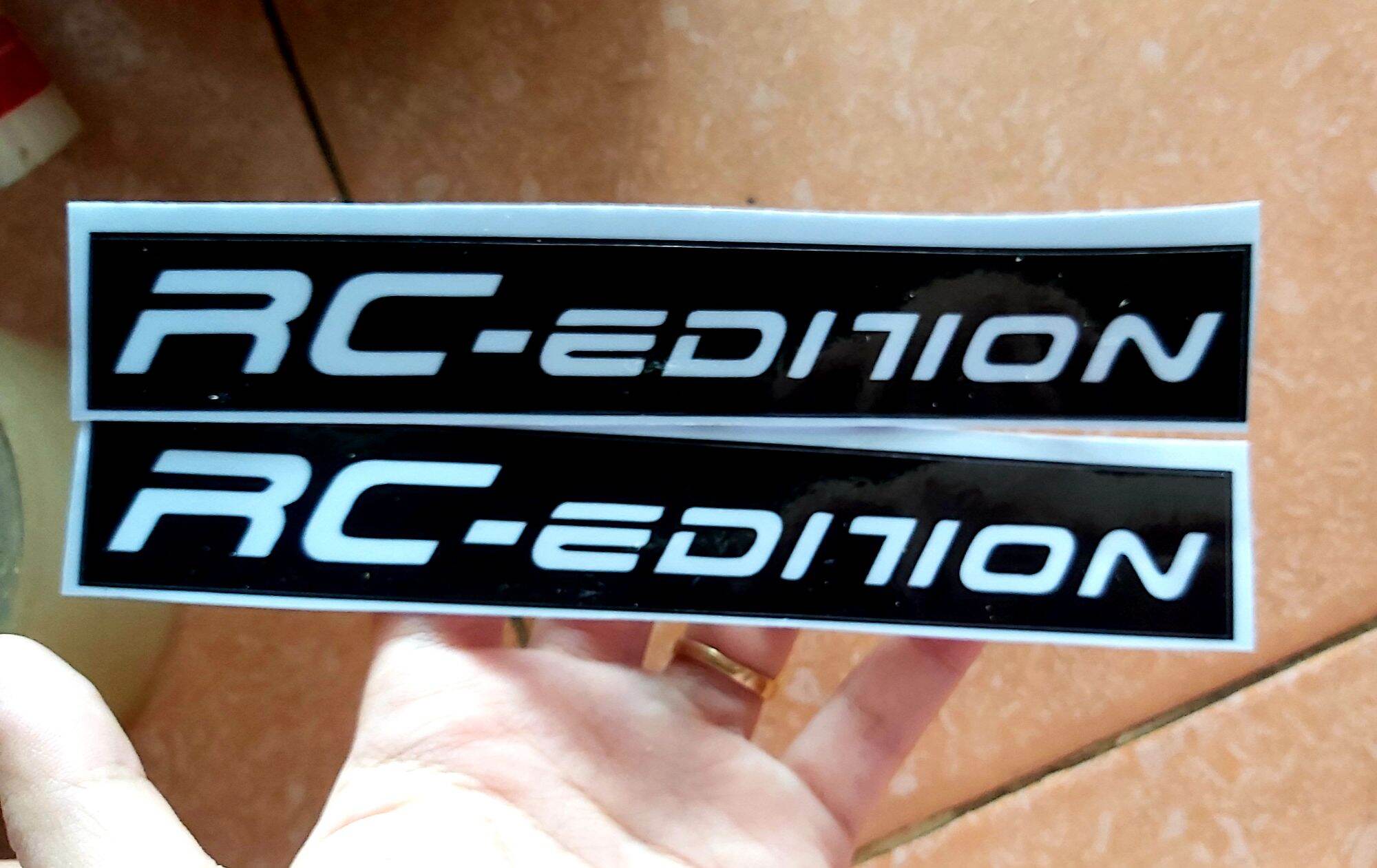 Combo 2 Tem Decal Dán Phuộc RC Edtion Màu Đen Trắng