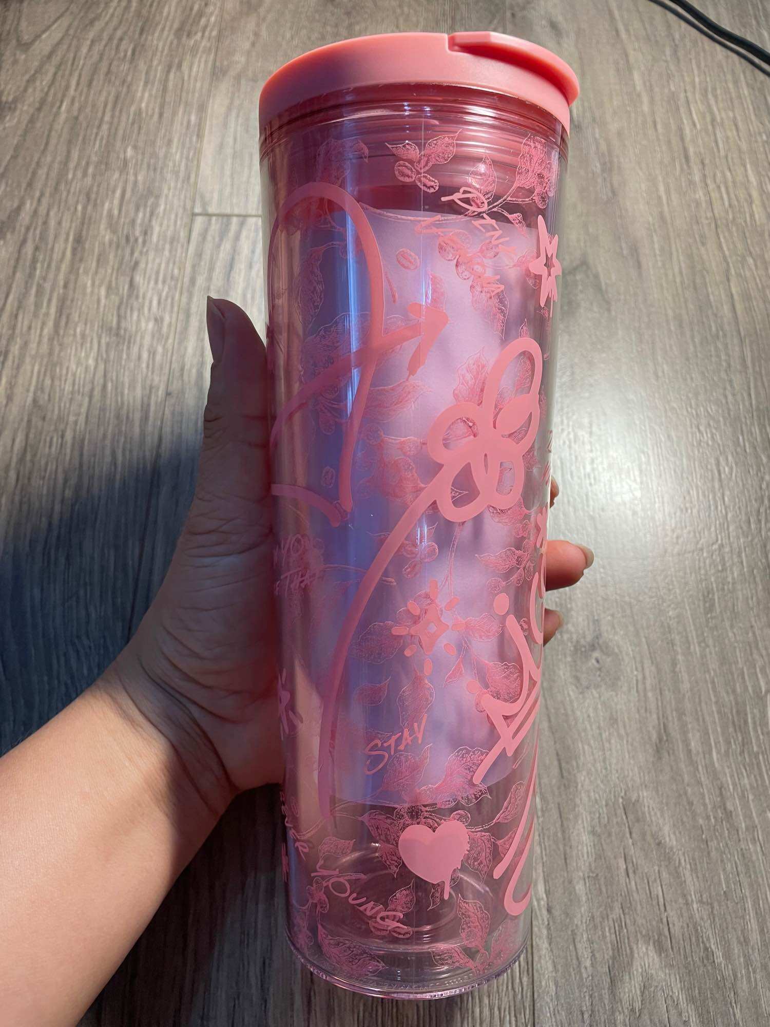 Bình Starbucks 16Oz (473ml) BLACKPINK DOL Pink N W