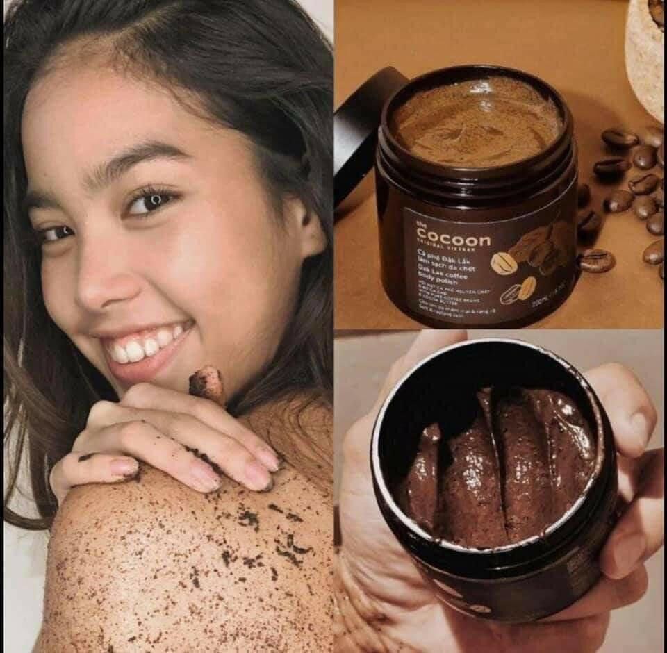Cà phê Đắk lắk làm sạch da chết COCOON 200ml (Dak lak coffee body polish)