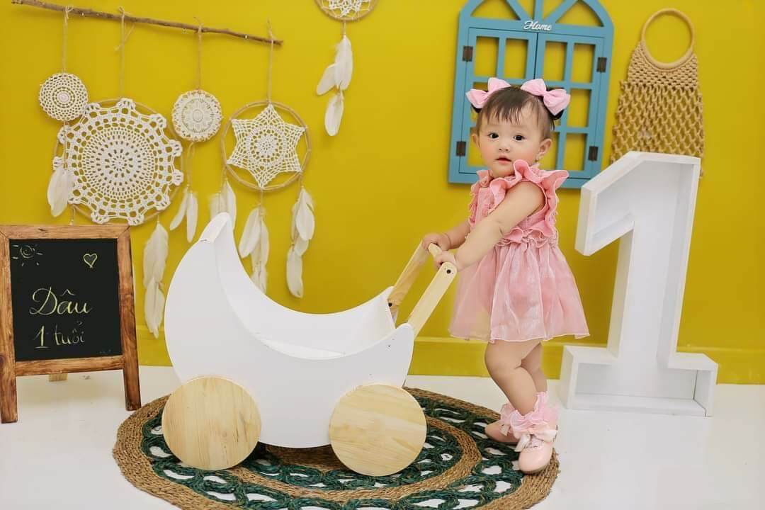 Body áo liền quần cho bé đầy tháng, thôi nôi