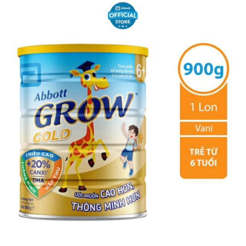Sữa Abbott Grow Gold 6+ 900g