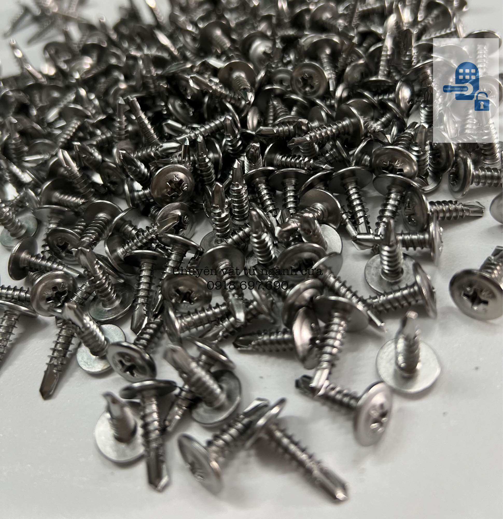 [1 Hộp ] Vít bắn inox đầu dù - vít đuôi cá đầu dù bắn nhôm / sắt