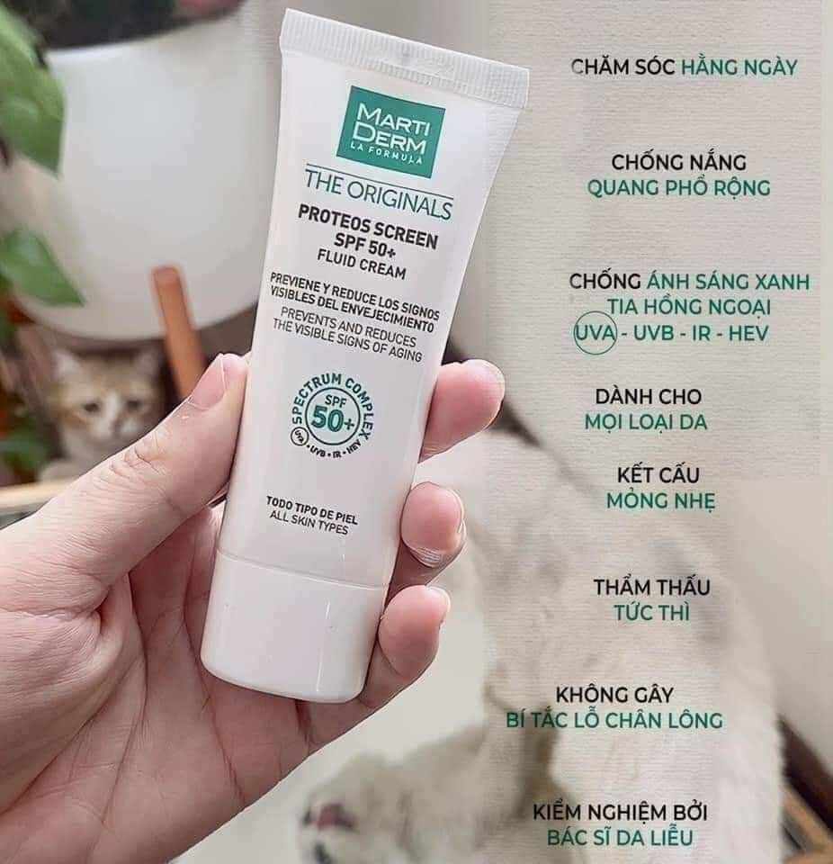 kem chống nắng Marti Derm la formula