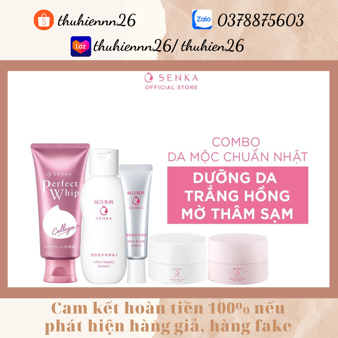 Bộ Dưỡng da trắng hồng, ngăn lão hóa Senka