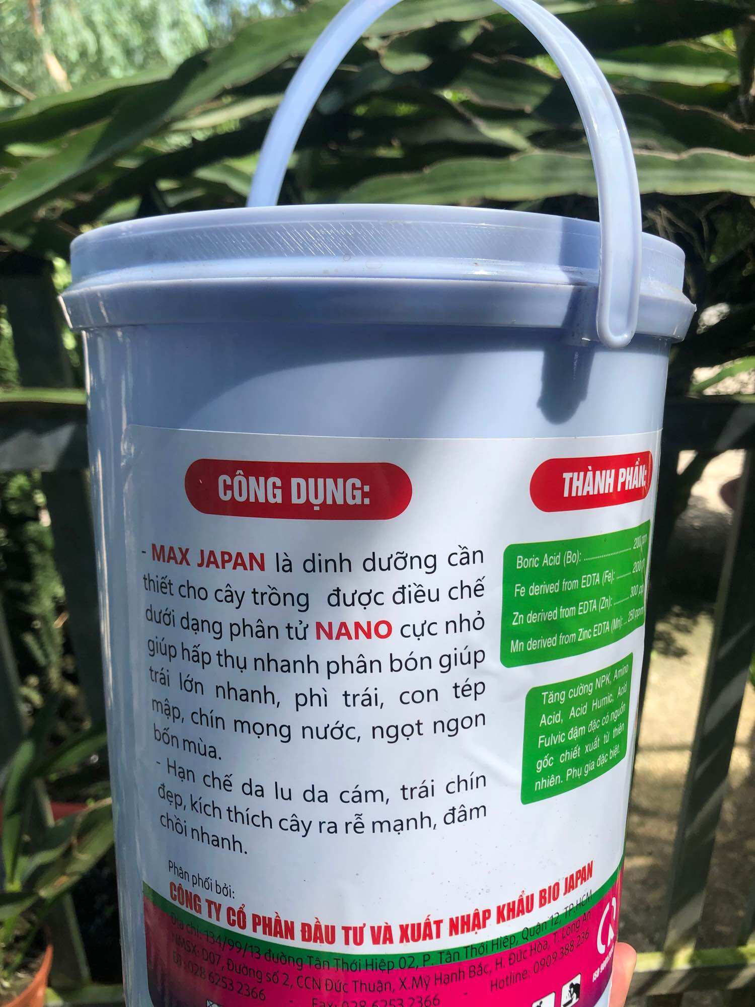 Phân bón Xô Max Japan xô 4,5 ký [Siêu dinh dưỡng, lớn trái, phì trái]