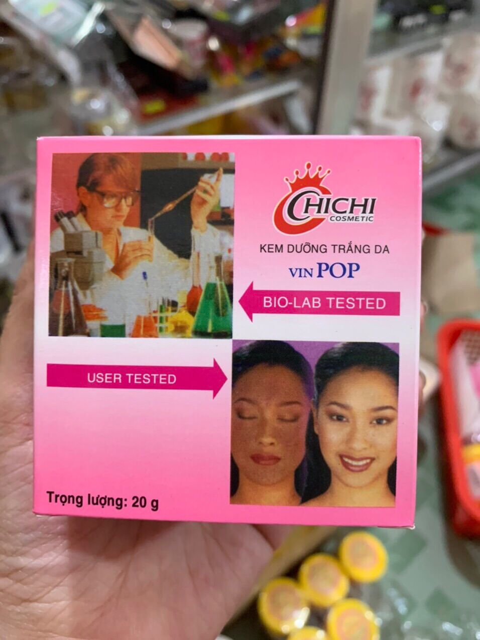 1 Jar of Chi Chi Skin Whitening Cream, 20g (Genuine Vietnamese Product)