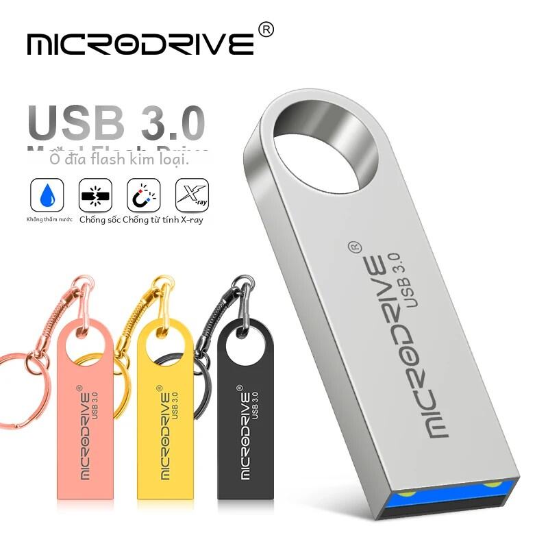 Ổ Đĩa Flash USB 3.0 Kim Loại - 32GB 64GB 128GB 256GB 512GB Thẻ Nhớ Pendrive Tốc Độ Cao Để Lưu Trữ Dữ Liệu