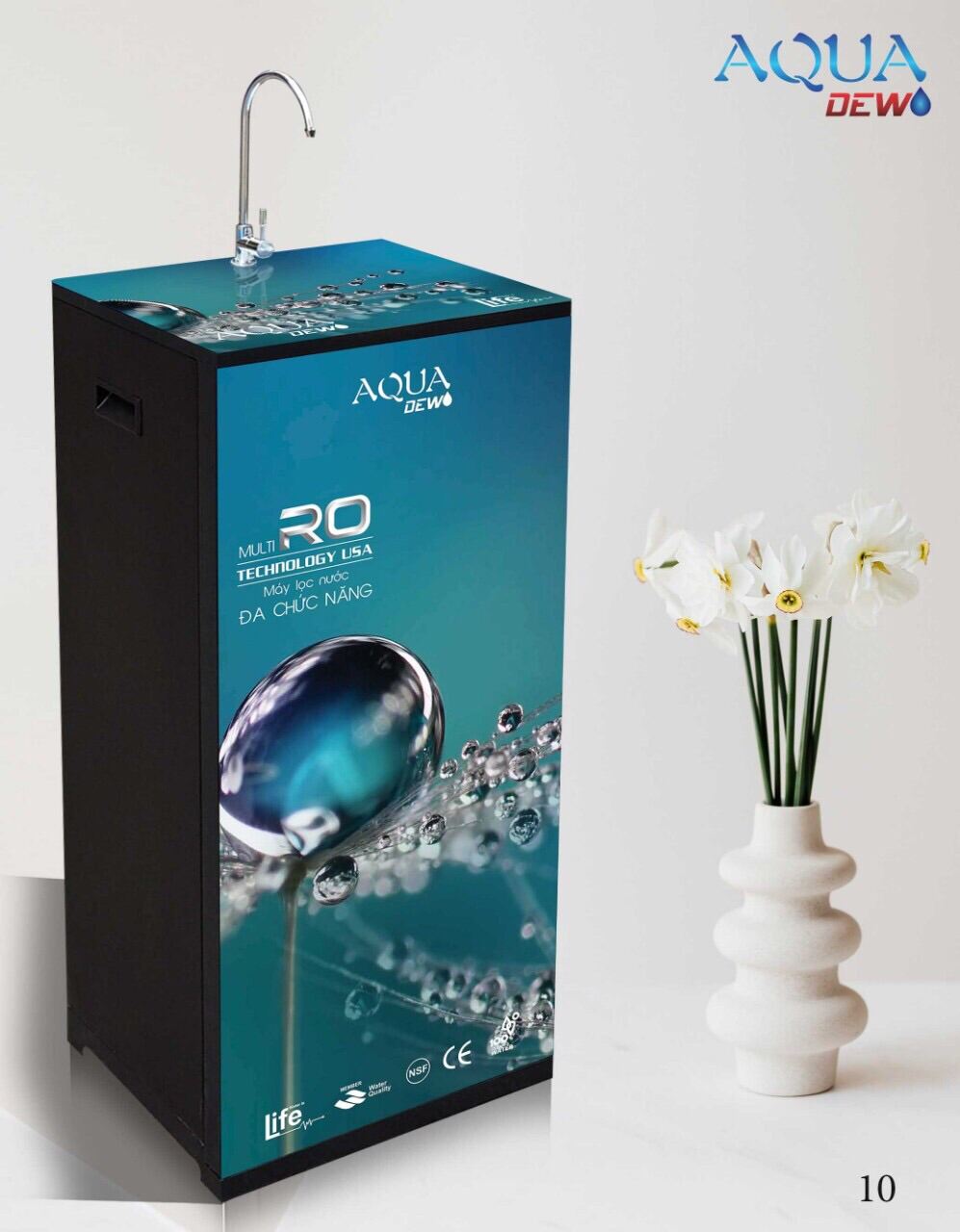 Máy lọc nước tủ kính 4D sang trọng - miễn phí vận chuyển