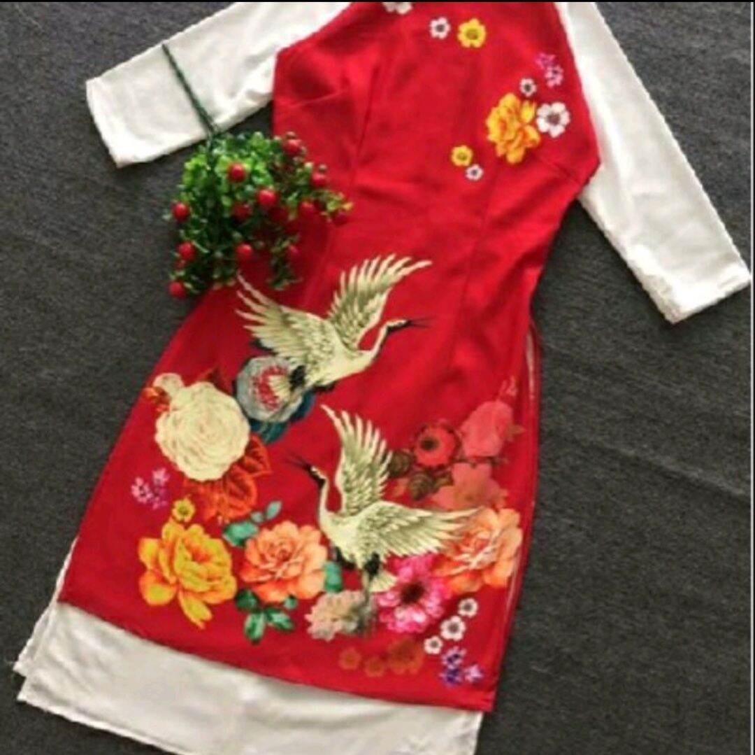 Áo dài cách tân 2 lớp Cao Cấp