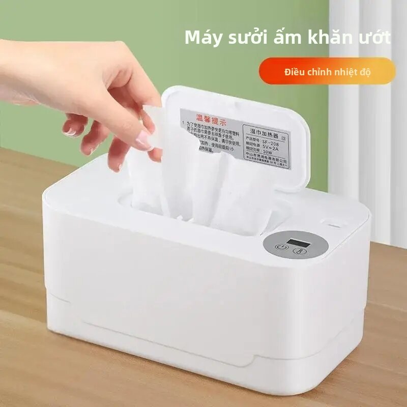 Máy Làm Ấm Khăn Ướt Cho Bé Di Động Có Màn Hình LED Sử Dụng Nguồn USB Hộp Làm Ấm Khăn Giấy/khăn Ướt Cho Nhà Và Xe Hơi