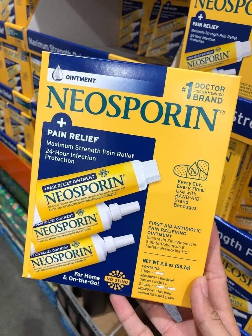 Kem mỡ lành sẹo neosporin nội địa mỹ