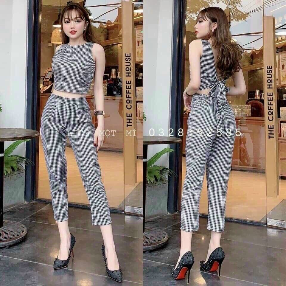 sét bộ caro ( freesize 46-52kg)