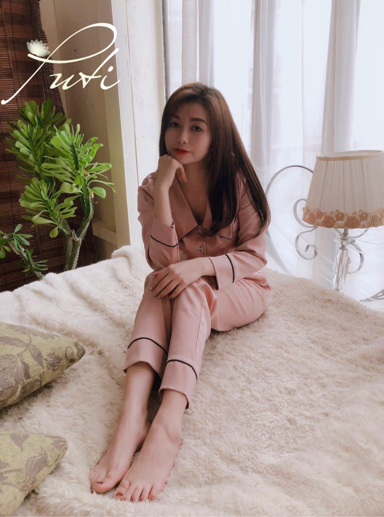 Bộ Đồ Lụa cao cấp không nhăn co Puti ( Ảnh thật shop tự chụp )