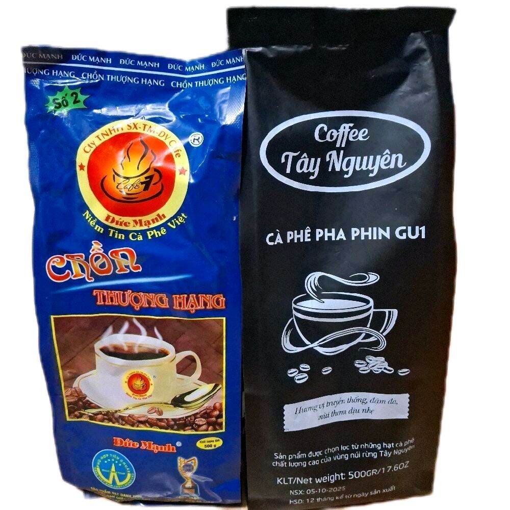 Coffee Combo Mixed with Premium Mink Film Coffee Mixed with Tay Nguyen Coffee Gu 1, Delicious and Rich in Flavor