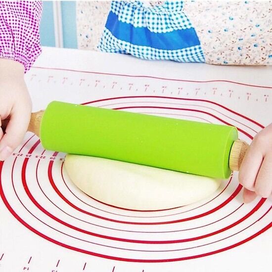 Cán lăn bột silicon 38cm
