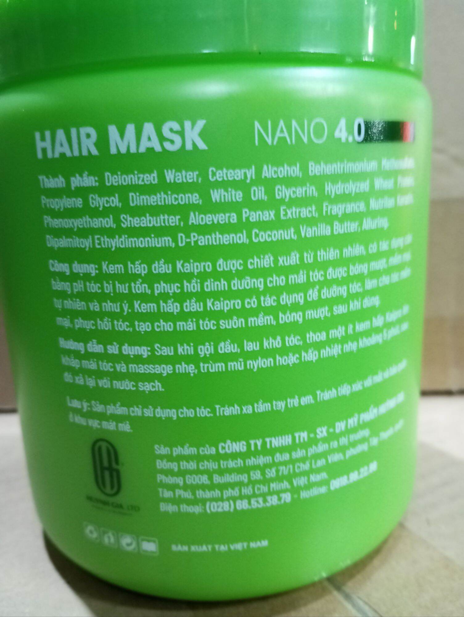 Hấp dầu dưỡng tóc Hair mask KAIPRO( hũ 1000ml)