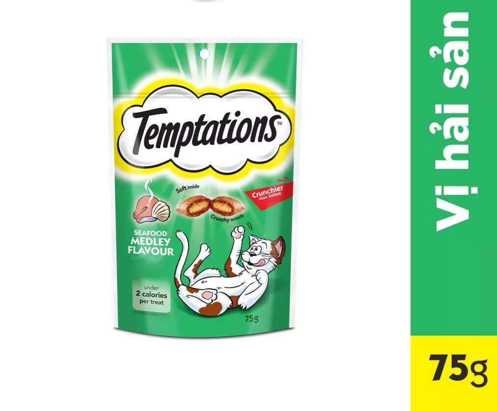 Bánh Thưởng Cho Mèo TEMPTATIONS 75g