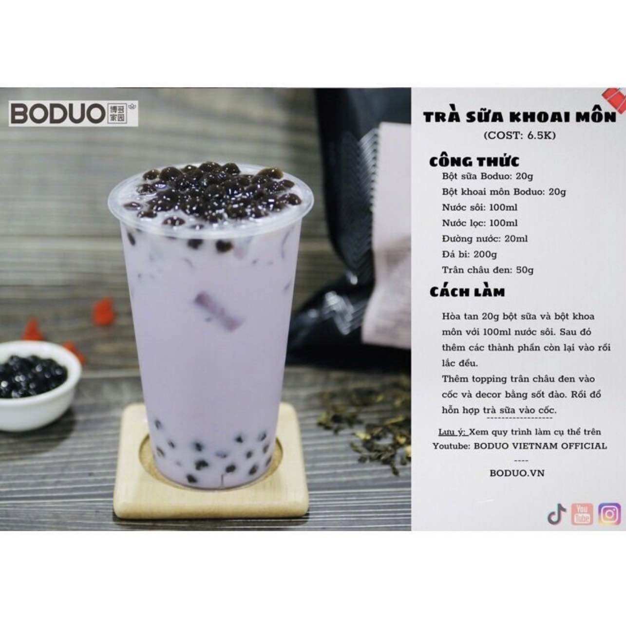 Bột khoai môn Boduo gói 1kg