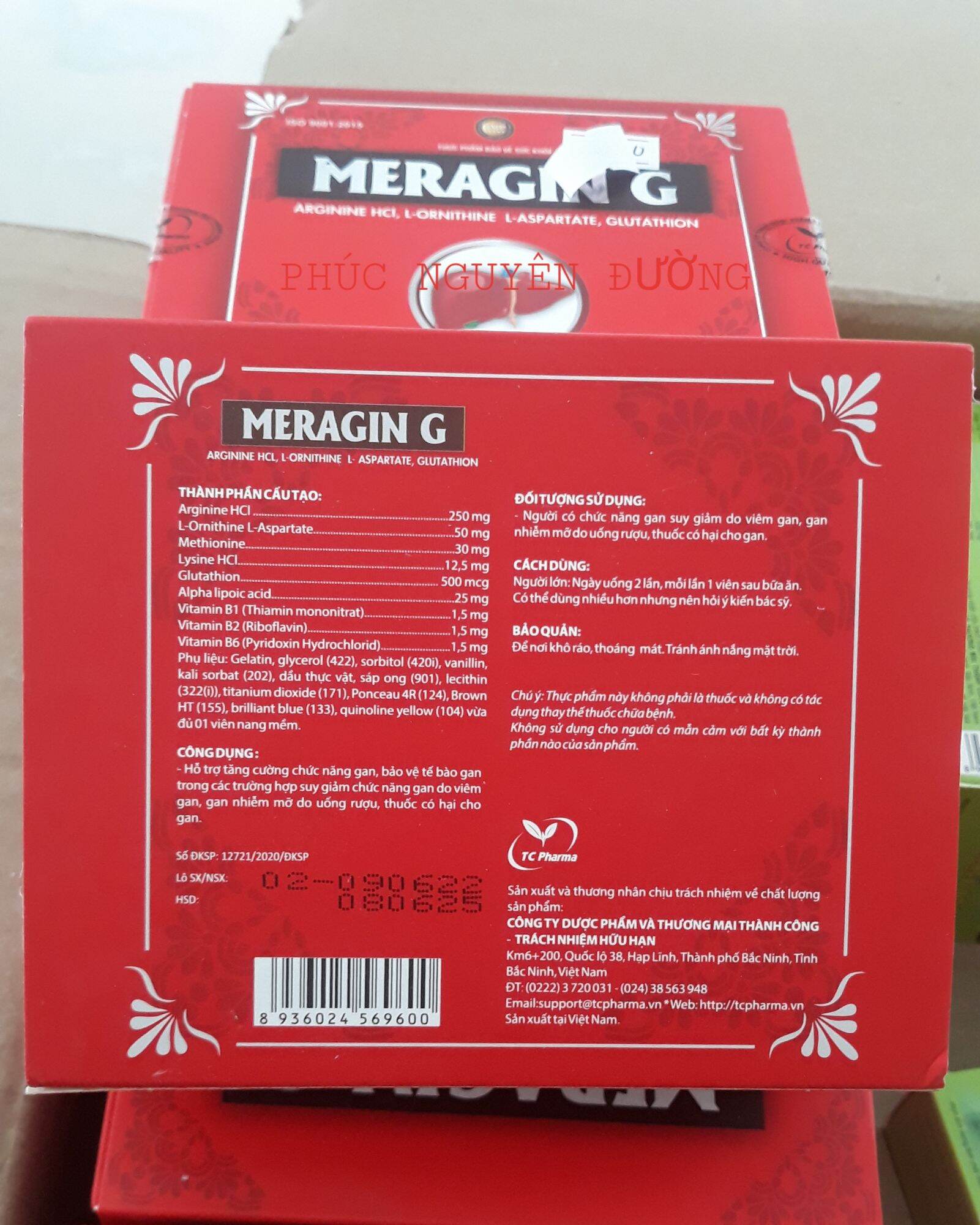 Meragin G, viên uống bổ gan