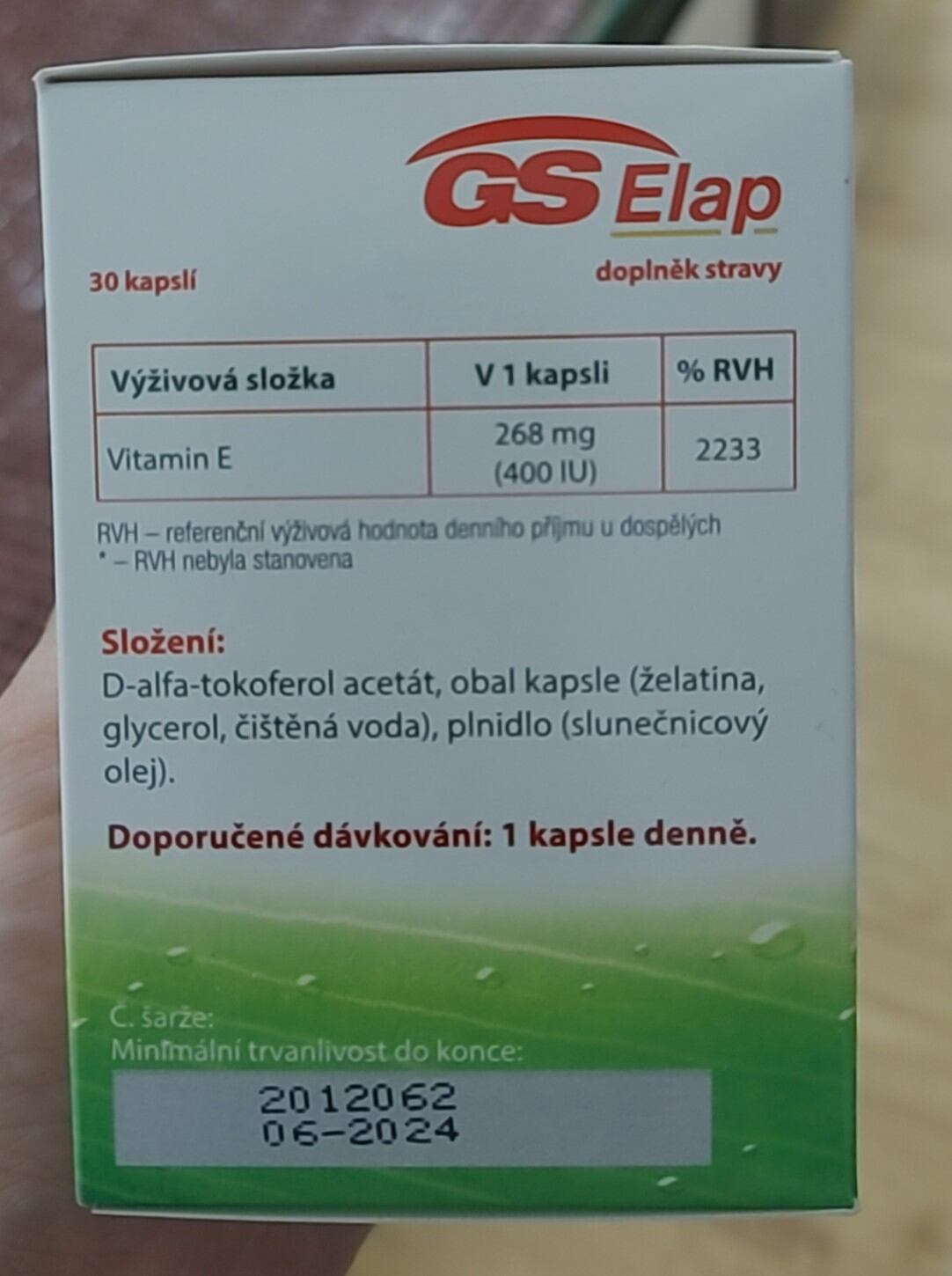 Vitamin E  nhập khẩu từ Đức E LAP
