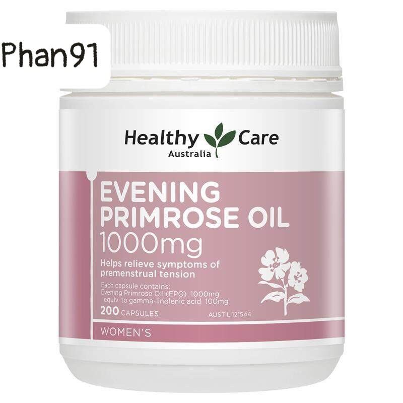 Tinh dầu hoa anh thảo Healthy Care Evening Primrose Oil 1000mg hộp 200 viên