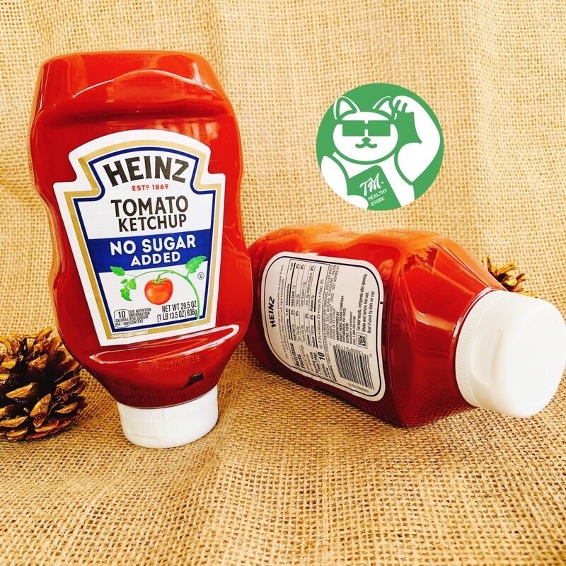 Tương Cà Không Đường ăn kiêng Heinz MỸ siêu ngon 836g - 369g tiểu đường/eatclean/keto/lowcard/das