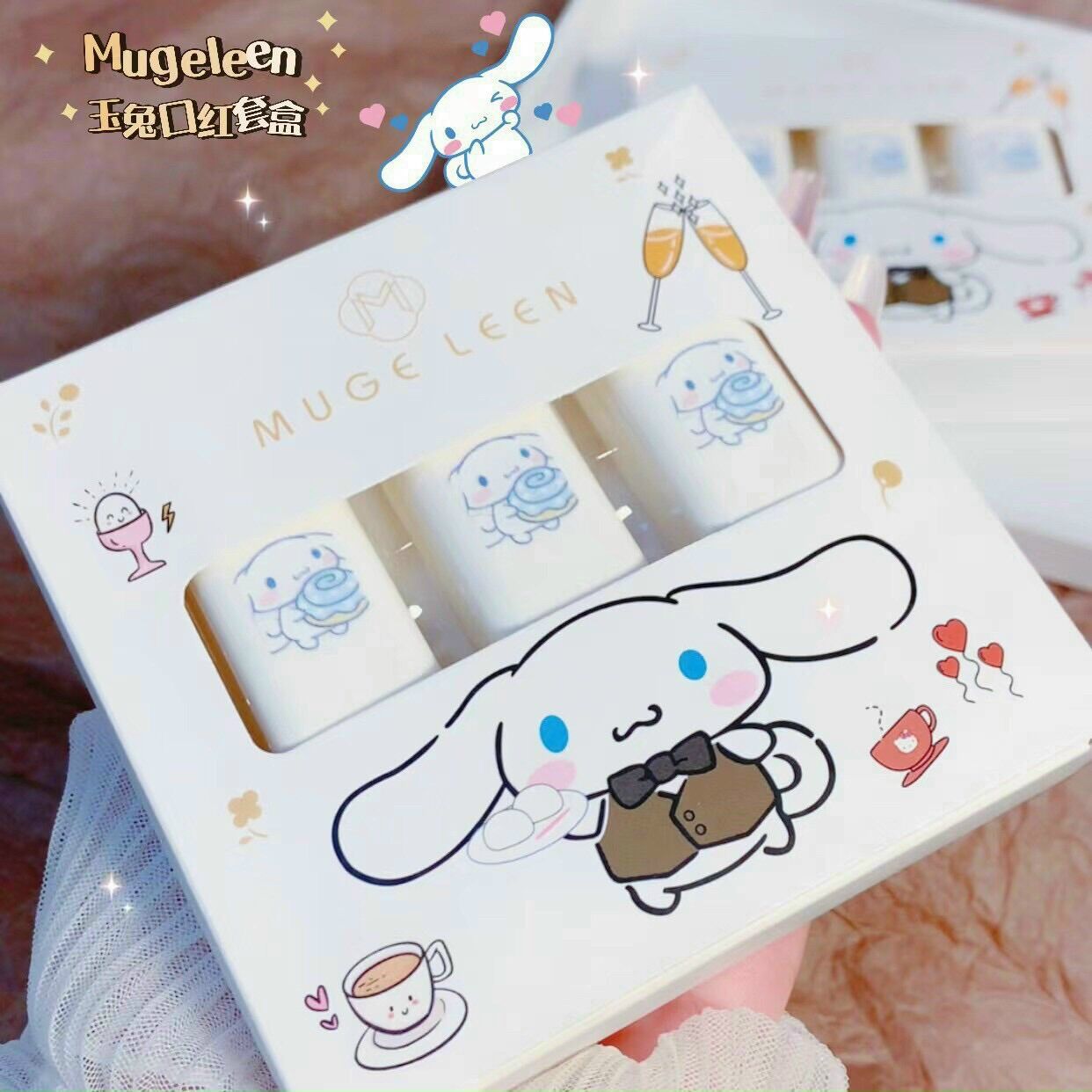 Set 3 cây son thỏi muge leen