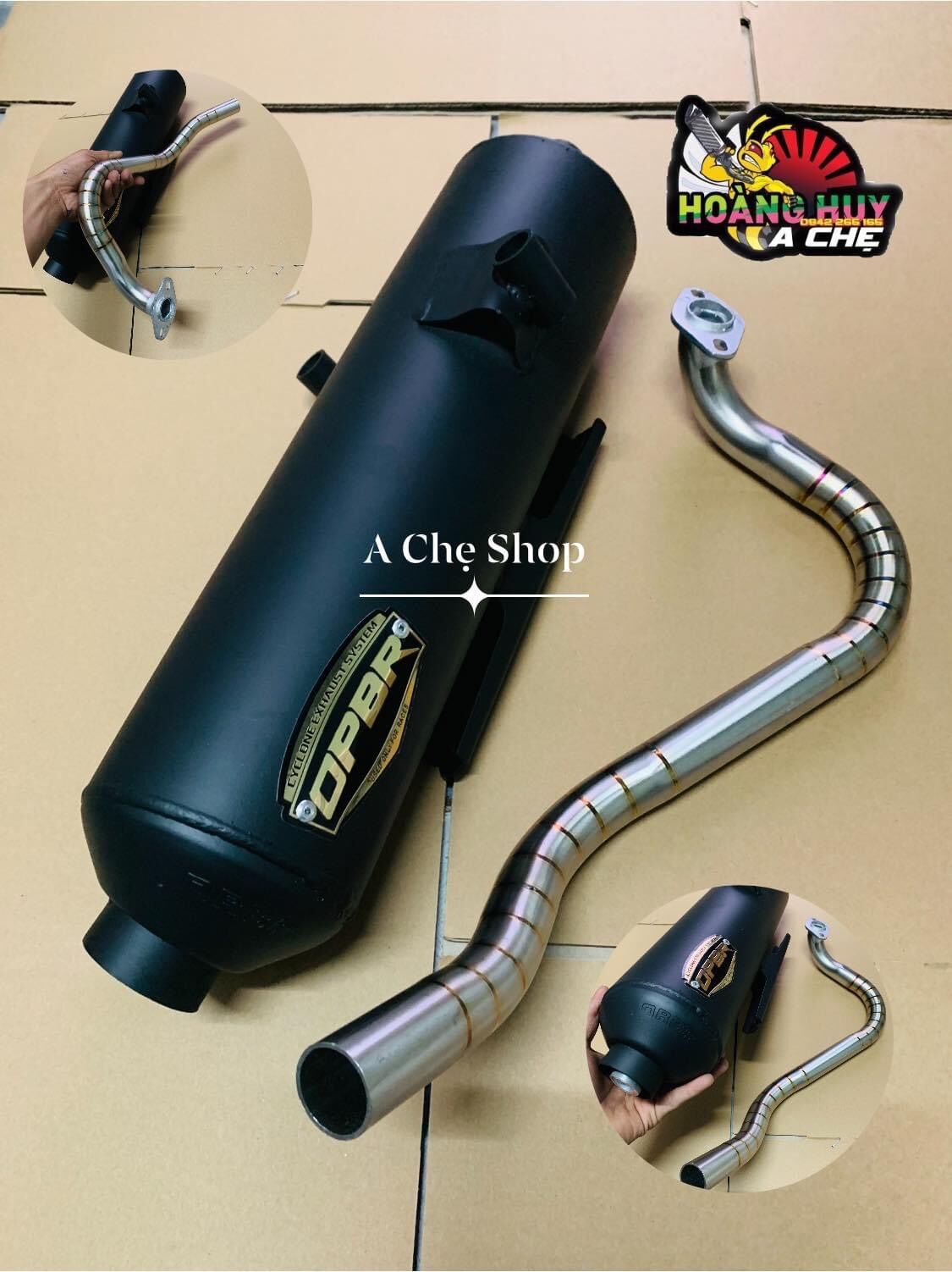 Pô OPBR + Cổ Sâu Inox304 Vario Click 2018-2021 Tặng Tiêu CNC