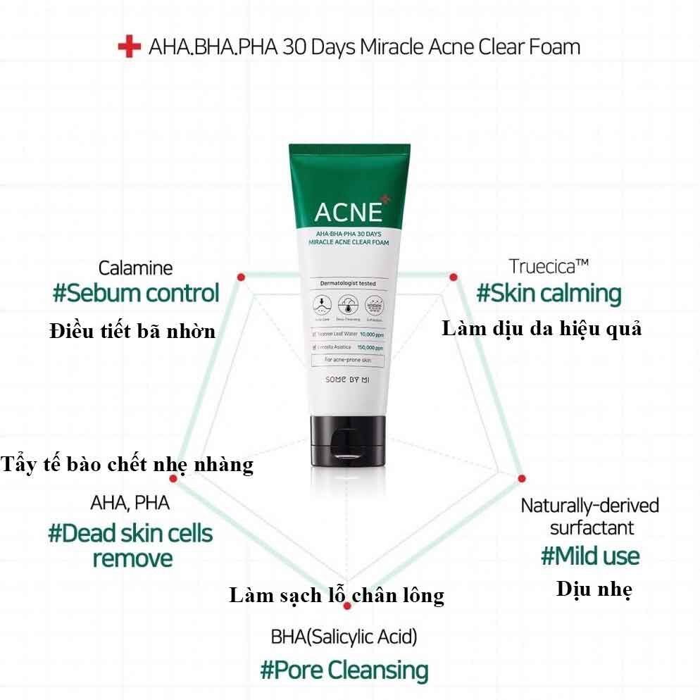 [CHÍNH HÃNG] Sữa rửa mặt giảm mụn SOME BY MI 100ml