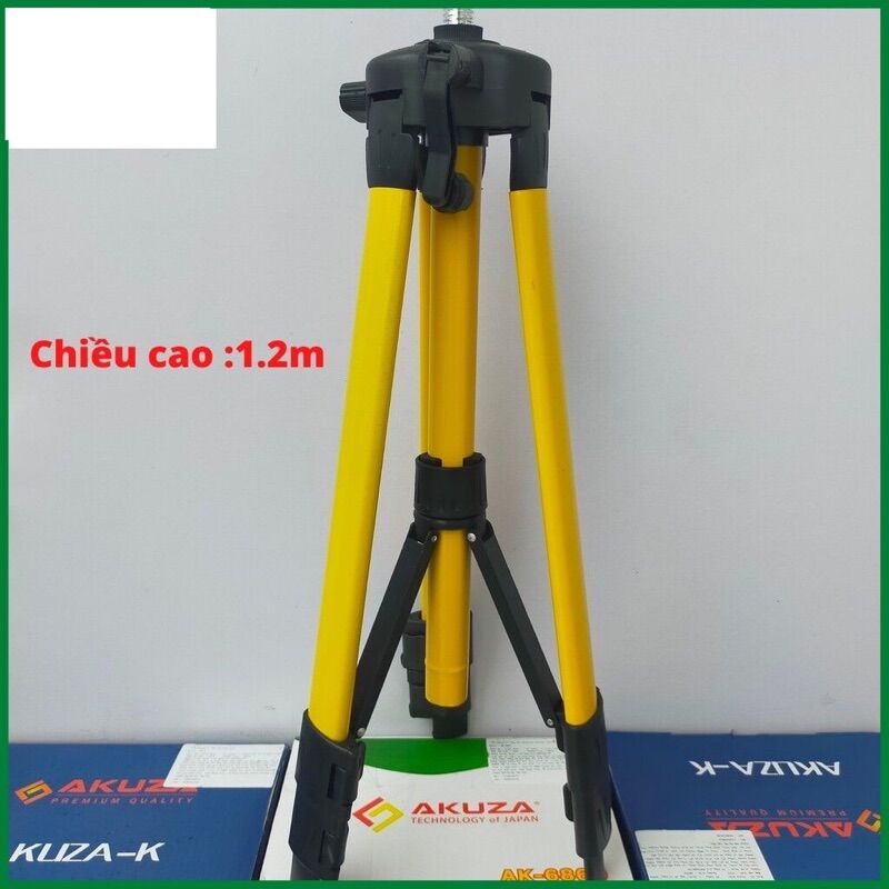 Chân máy cân bằng laser Akuza,bắn cốt,cân mực laze cao 1.2m