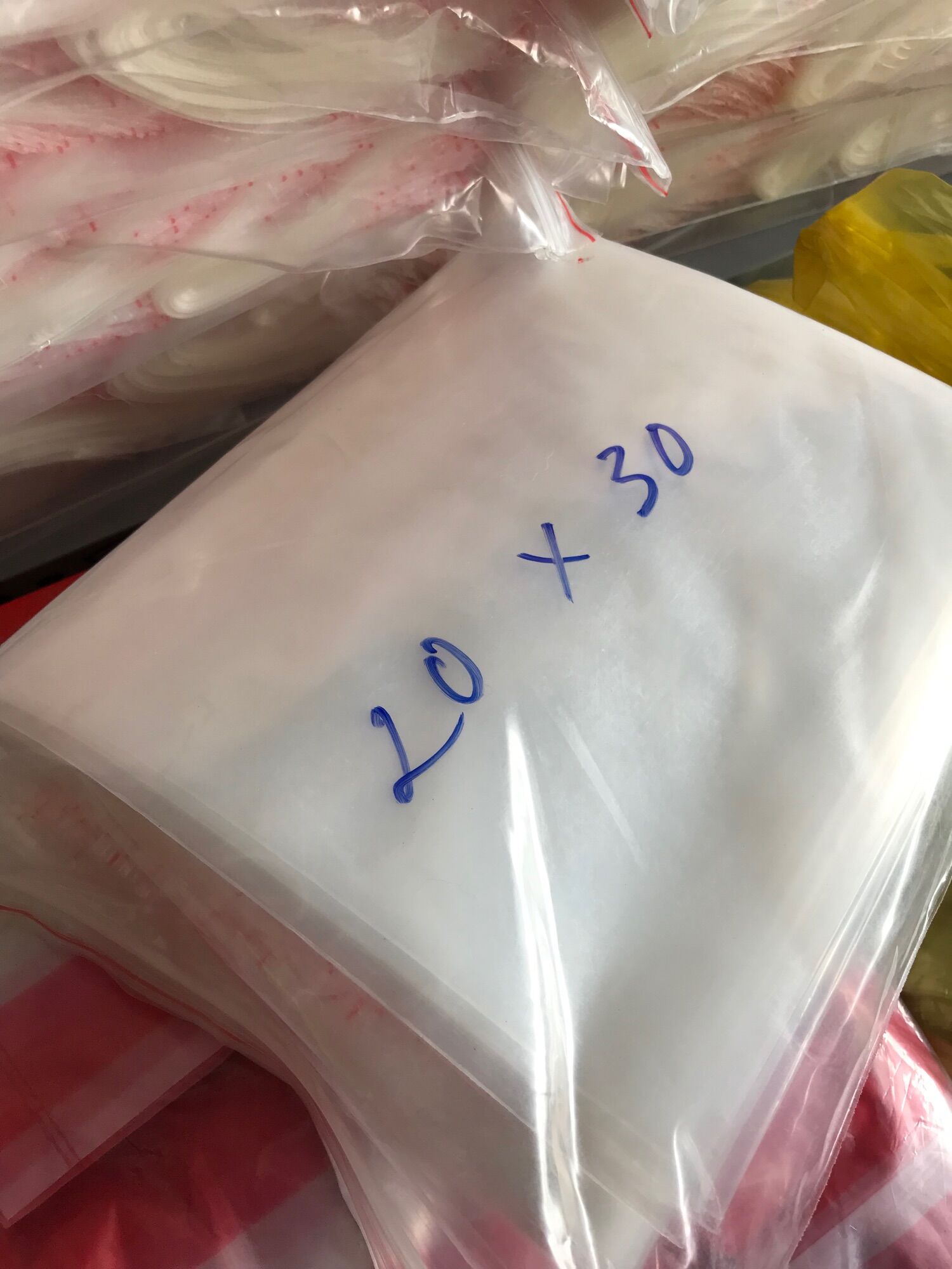 🔥Sỉ 0,5 KG túi Zip chỉ đỏ