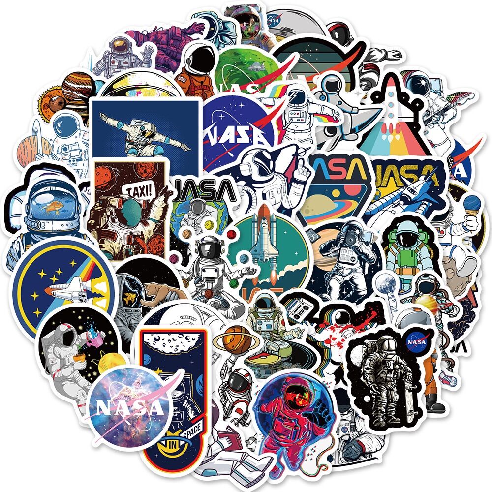 Sticker phi hành gia dán chống thấm nước