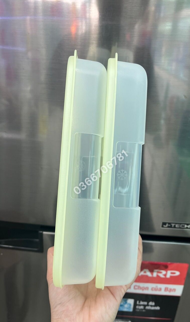 Set 2 hộp đông dẹp 650ml (nắp màu ngẫu nhiên)