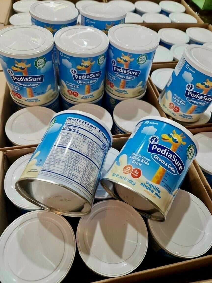 Sữa bột hãng Pediasure Grow & Gain hương Vanilla hộp 400 g cho bé từ 2 tuổi của Mỹ Date 10/23