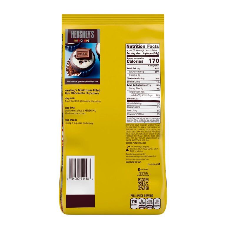 Kẹo Socola Mỹ hershey miniatures 1kg