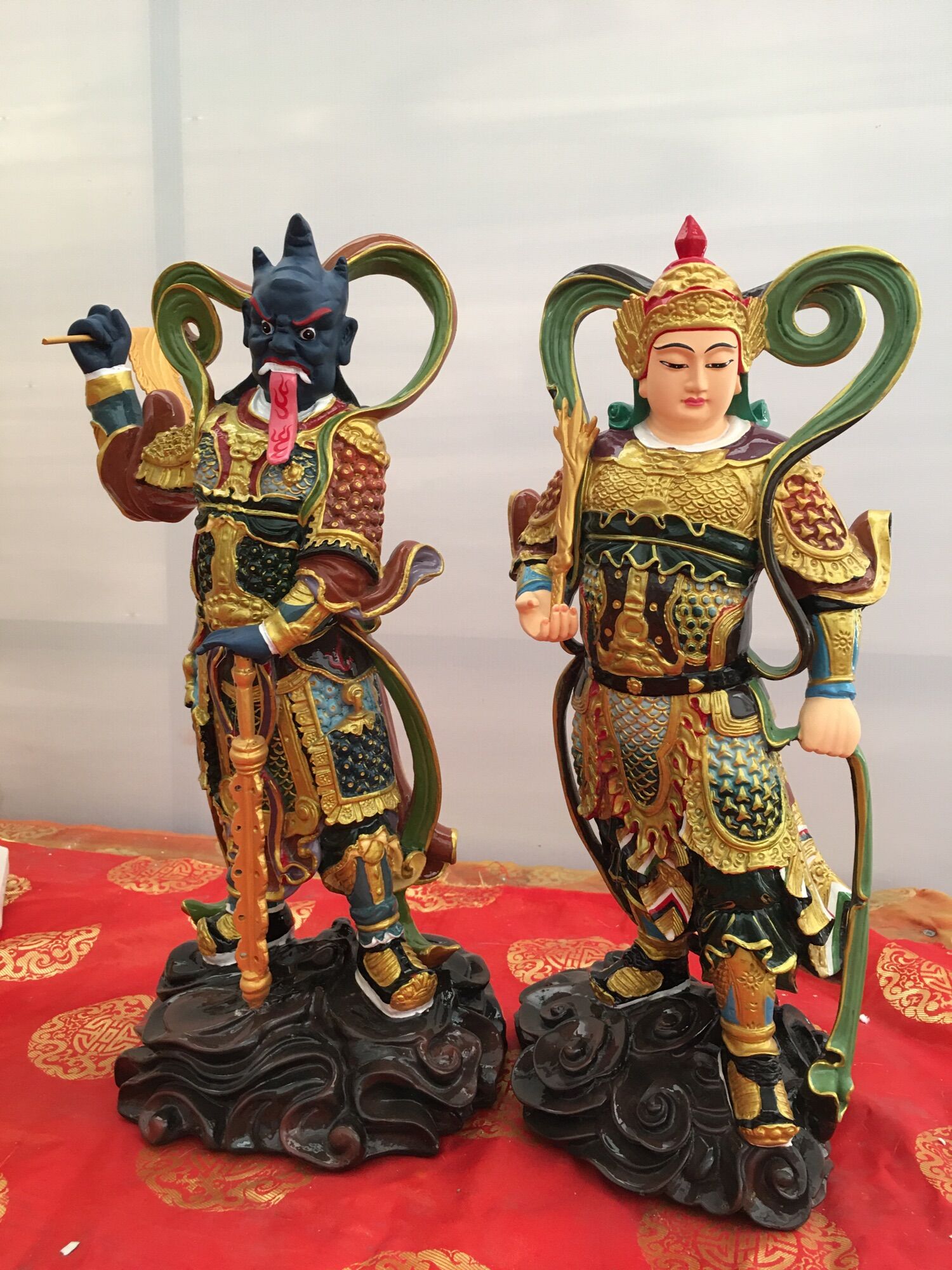 [HCM]Bộ 2 tượng Tiêu Diện Hộ Pháp 40cm ( có bán lẻ) | Tượng Phật Hoa Tiên