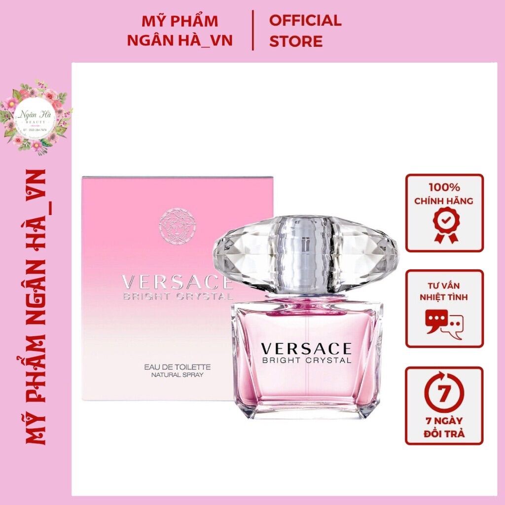 Nước Hoa Nữ VERSACE Bright Crystal Eau De Toilette 5ml Hàng Chính Hãng Ý Hương Thơm Dịu Nhẹ Quyến Rũ