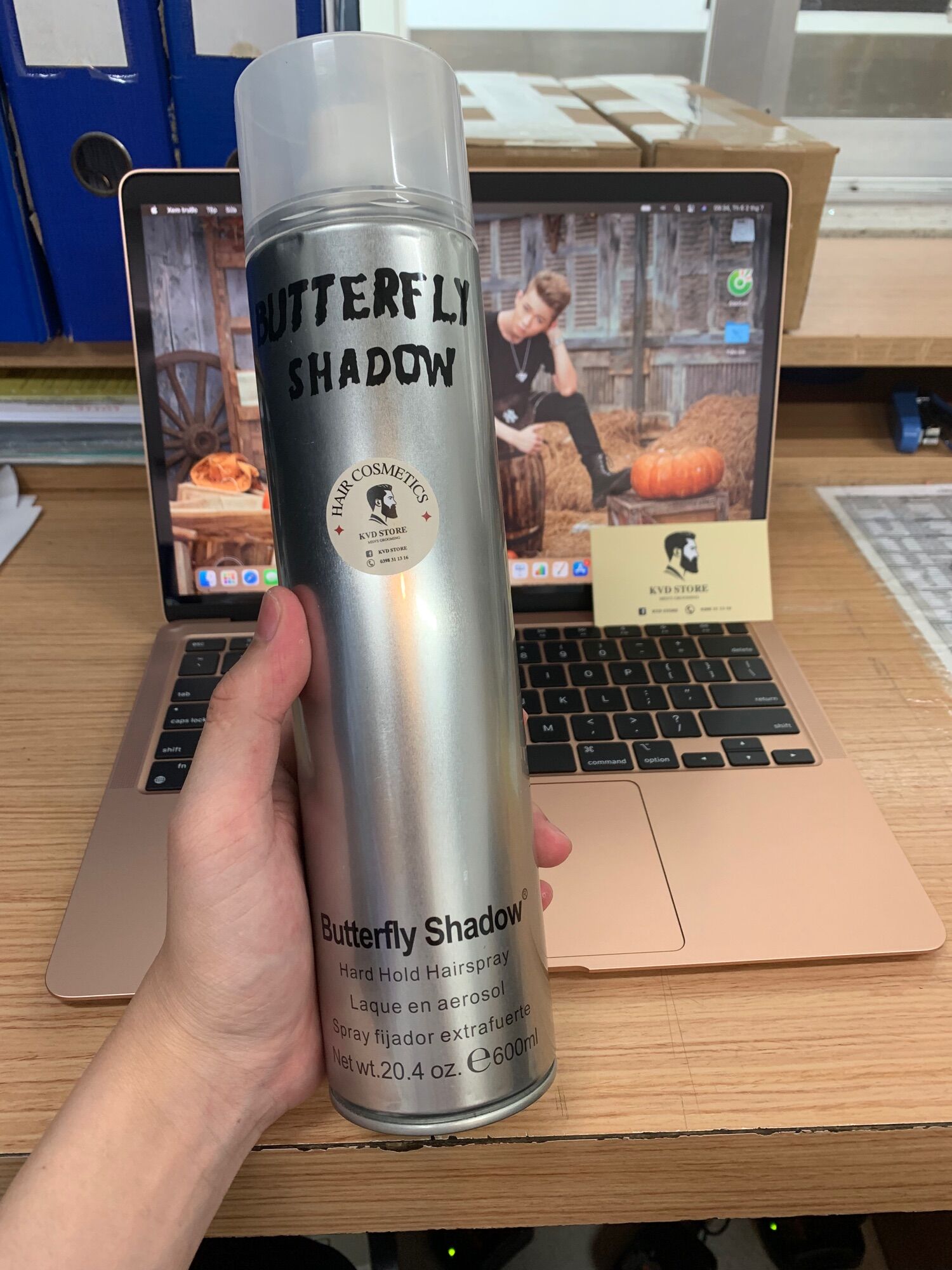 [Tặng Lược]  Gôm Xịt Tóc Butterfly Shadow 600Ml - Gôm Bạc