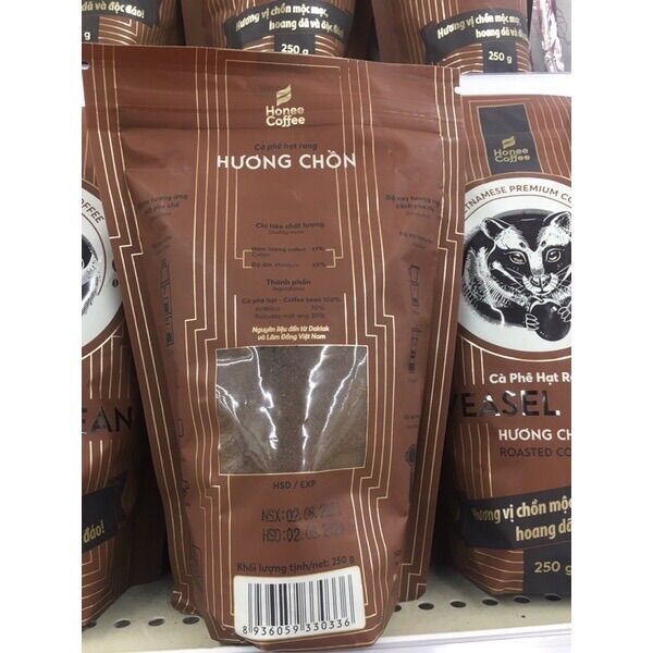 Cà Phê Hạt Rang Hương Chồn Honee Túi 250G