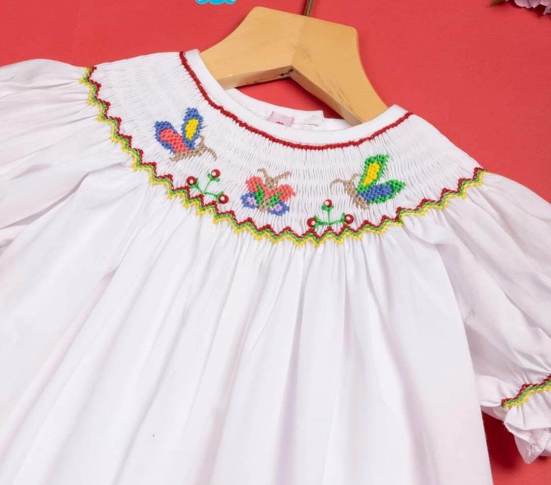 ĐẦM SMOCK HOẠ TIẾT HOA BƯỚM 🌻🌻🦋🦋