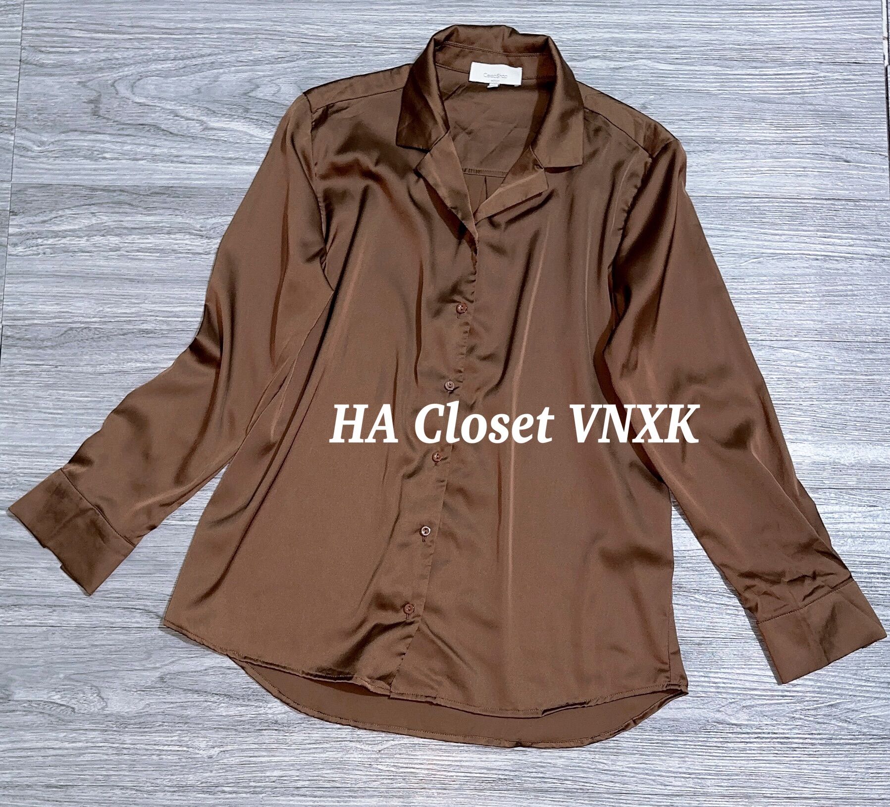 Áo Sơ Mi Lụa Công Sở Xuất Hàn