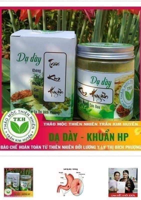 Dạ dày Trần Kim Huyền _ dùng cho ng ợ hơi,trào ngược,viêm loét dạ dày,nhiễm khuẩn HP