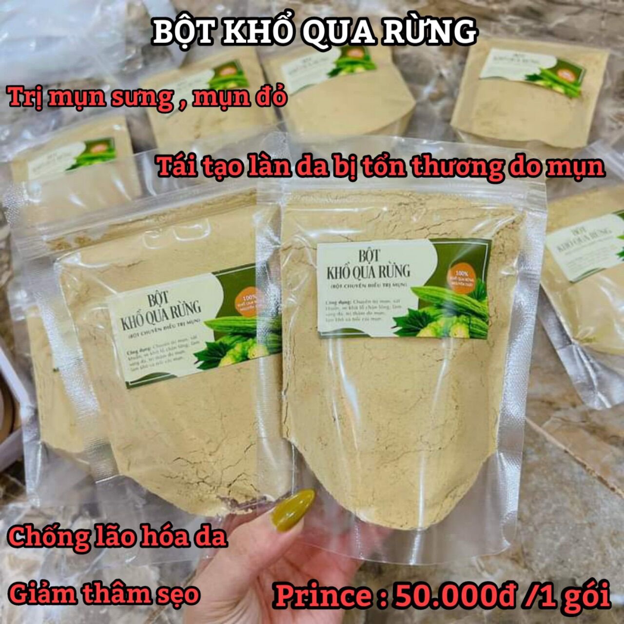 [Sẵn] Bột Khổ Qua Rừng PL Cosmetic 100g