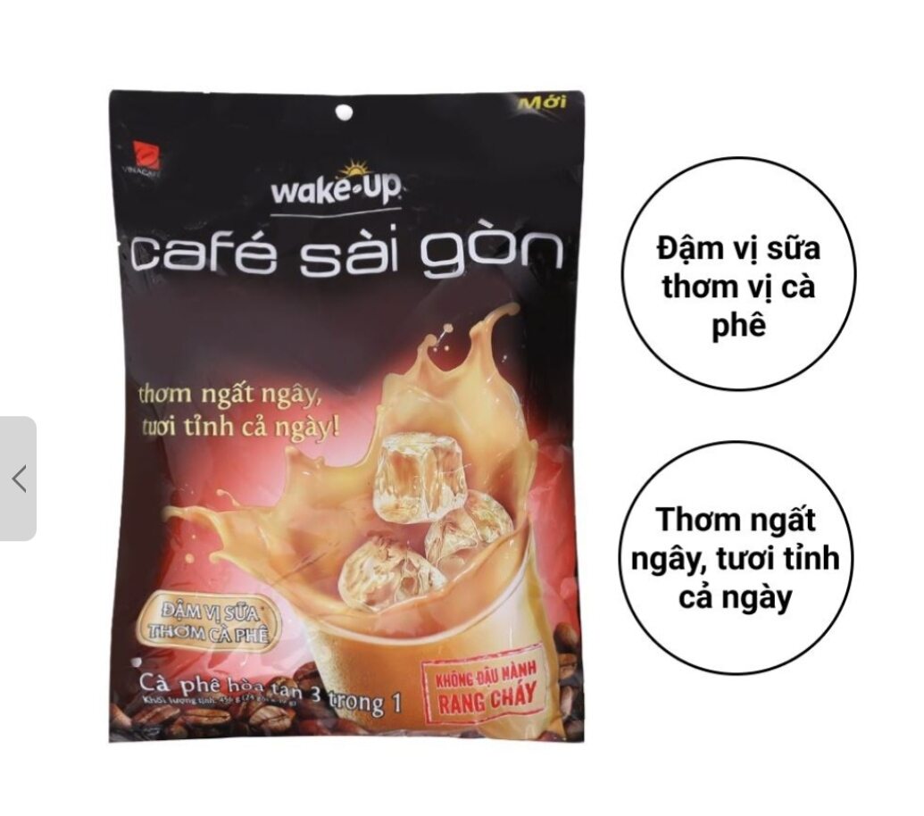 Cà phê sữa Wake Up Café Sài Gòn 456g

( 24gói x19g)