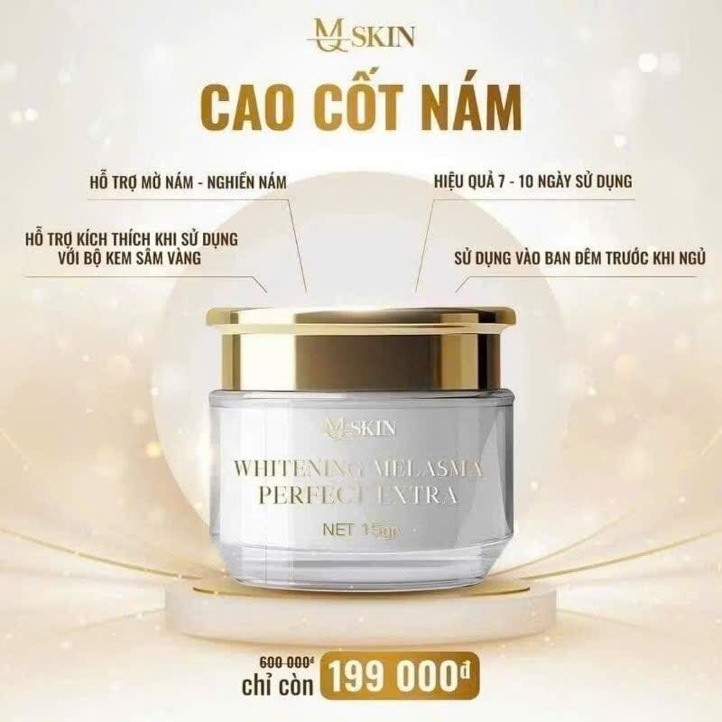 Kem Face Cốt Nám Sâm Vàng MQSkin 10gr ban đêm