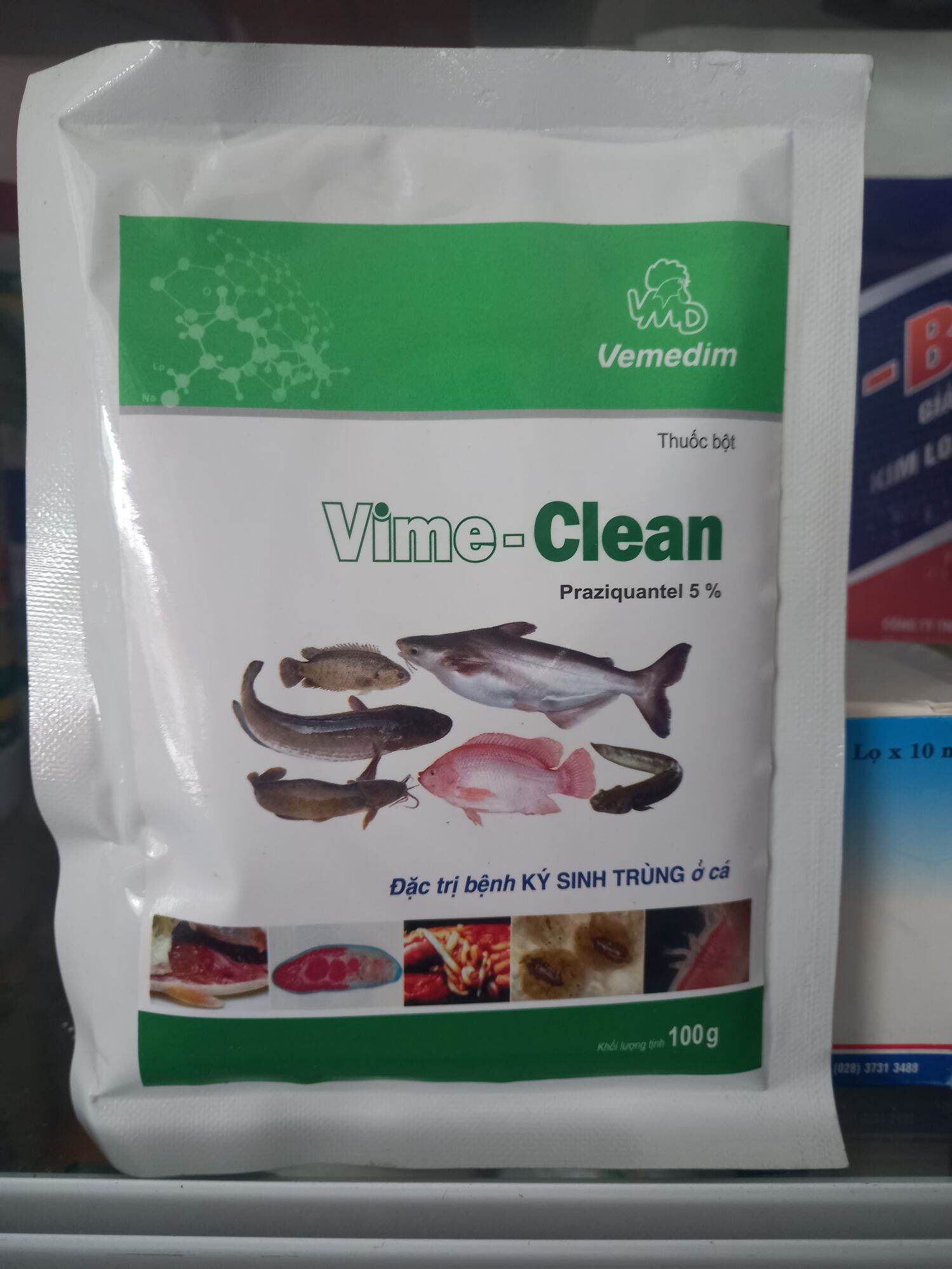 Vime-Clean 100g Dùng cho cá bị ký sinh trùng