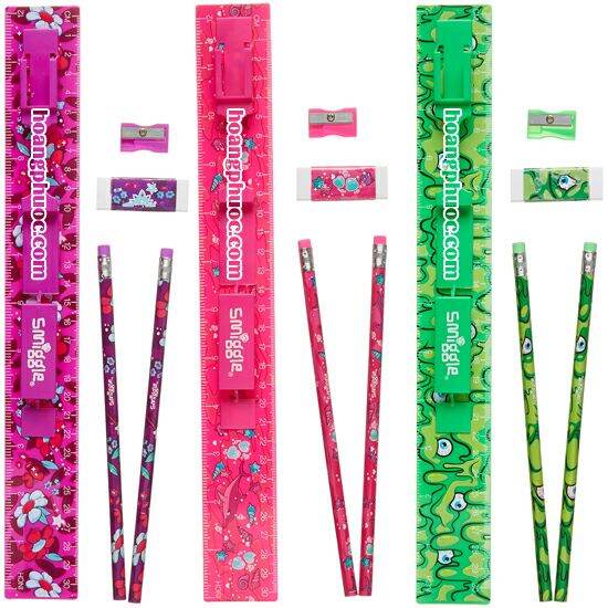 [HCM]Set thước 30cm Smiggle