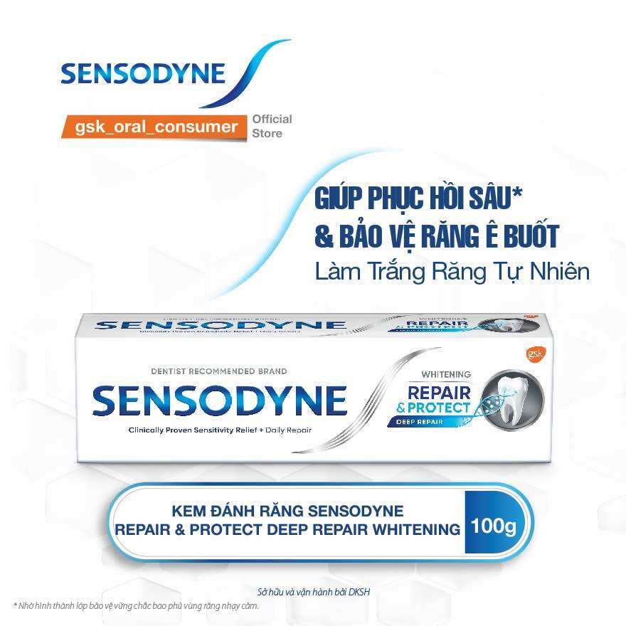Kem đánh răng Sensodyne Advanced Whitening 184gram