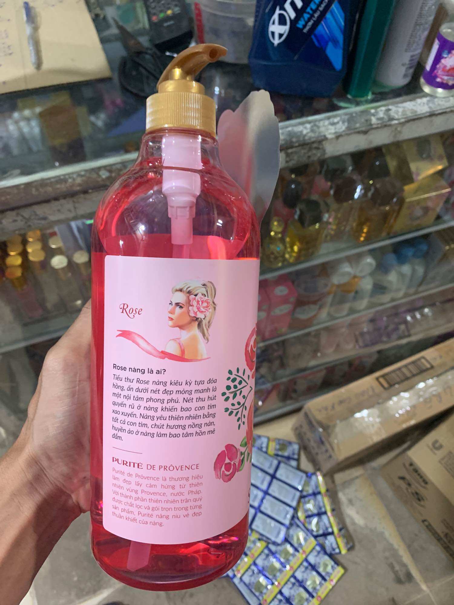 Sữa tắm mềm mịn Purité hoa hồng 1100ml